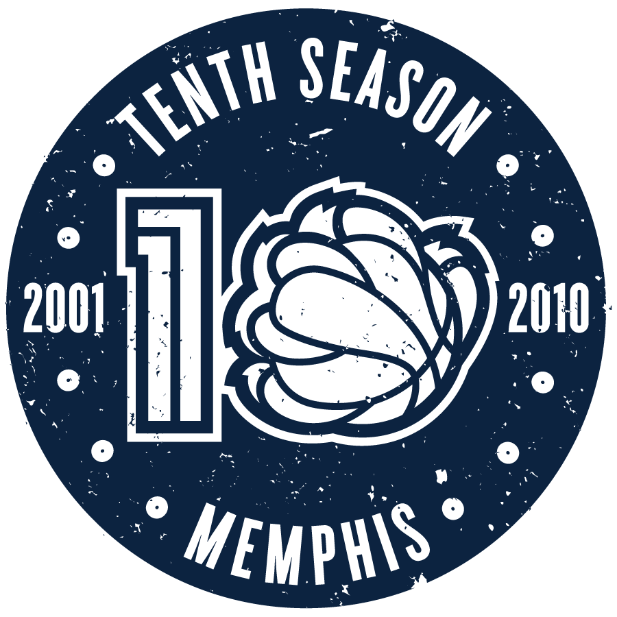 Memphis Grizzlies 2011 Anniversary Logo iron on transfers for fabric
